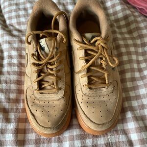 Nike Tan Air Force 1s